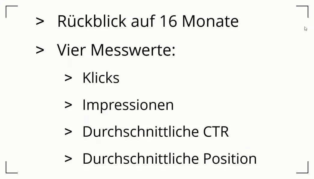 Leistungsreport in der Google Search Console